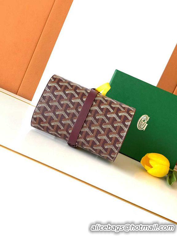 Buy Discount Goyard Voyage Double Watch Box 8963 Burgundy