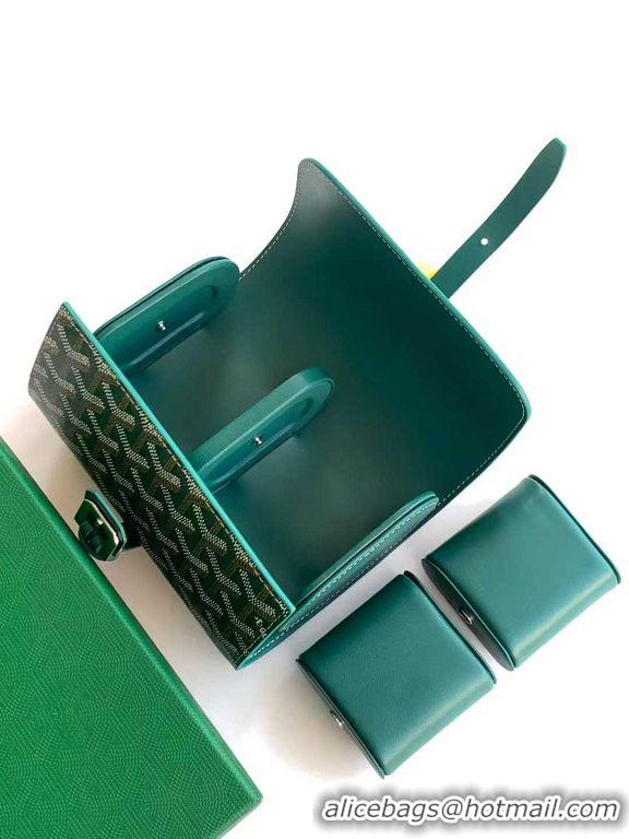 Good Quality Goyard Voyage Double Watch Box 8963 Green