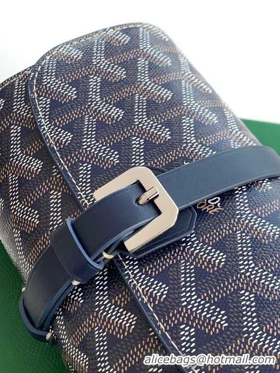 Top Grade Goyard Voyage Double Watch Box 8963 Navy Blue
