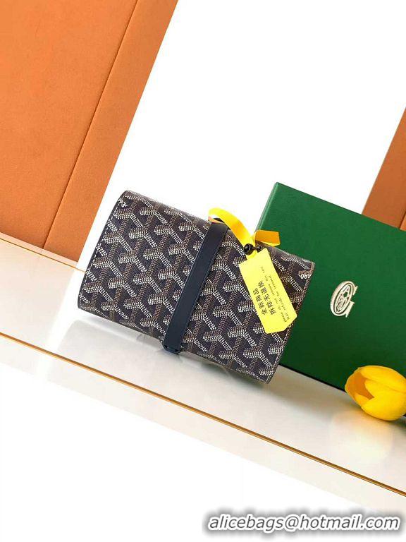 Top Grade Goyard Voyage Double Watch Box 8963 Navy Blue