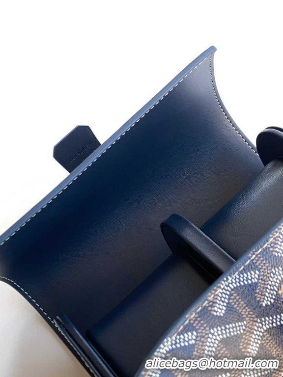 Top Grade Goyard Voyage Double Watch Box 8963 Navy Blue