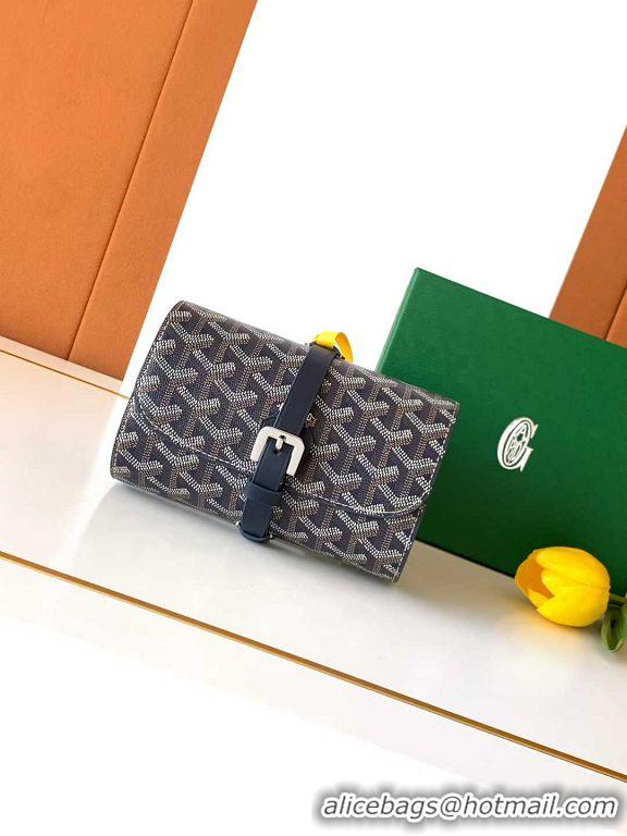 Top Grade Goyard Voyage Double Watch Box 8963 Navy Blue