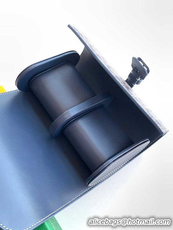 Top Grade Goyard Voyage Double Watch Box 8963 Navy Blue