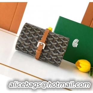 Big Discount Goyard Voyage Double Watch Box 8963 Black And Tan