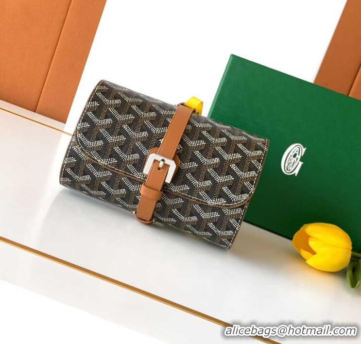 Big Discount Goyard Voyage Double Watch Box 8963 Black And Tan