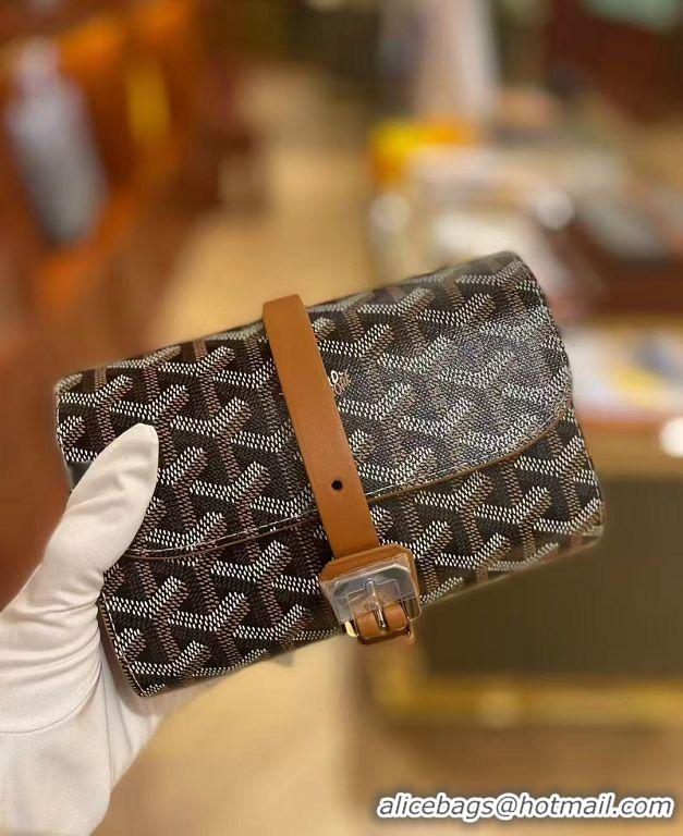 Big Discount Goyard Voyage Double Watch Box 8963 Black And Tan