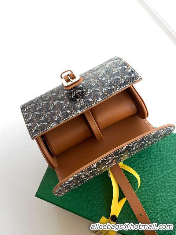 Big Discount Goyard Voyage Double Watch Box 8963 Black And Tan