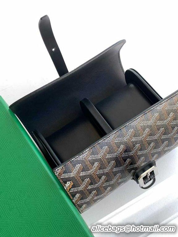 Top Design Goyard Voyage Double Watch Box 8963 Black