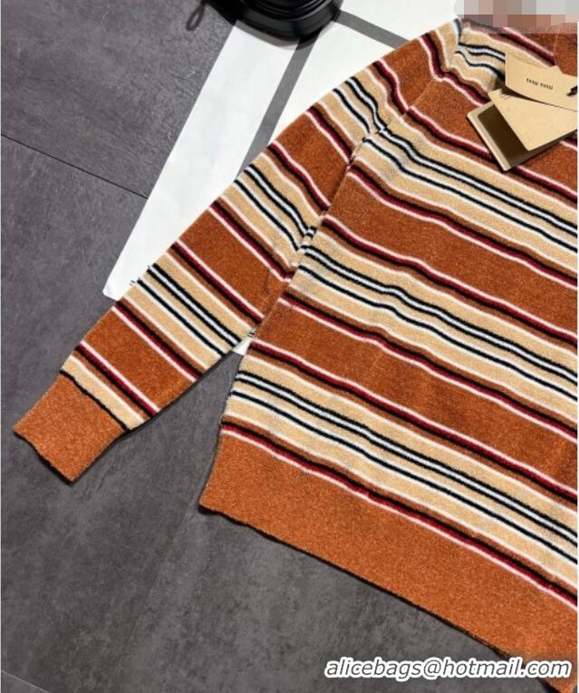 ​Buy Cheap Miu Miu Striped Sweater MM011313 Brown/Multicolor 2026