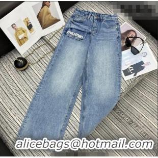 Good Quality Miu Miu Cotton Jeans MM011314 Blue 2026