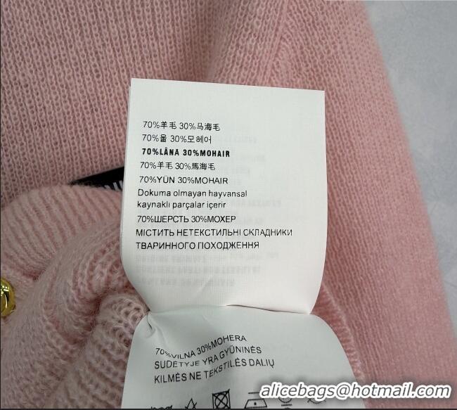 Famous Brand Miu Miu Wool Mohair Cardigan MM011308 Pink 2026