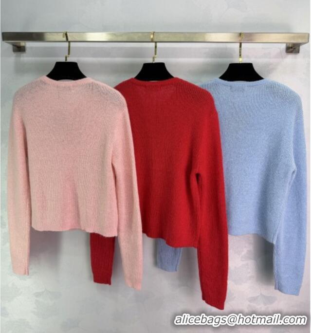 Super Quality Miu Miu Wool Mohair Cardigan MM011308 Blue 2026