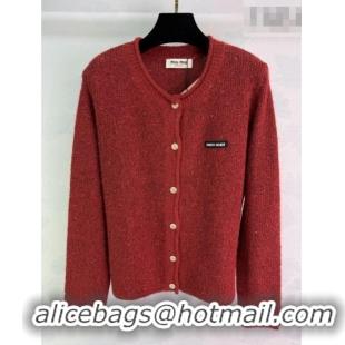 Low Cost Miu Miu Sequins Cardigan MM011309 Red 2026