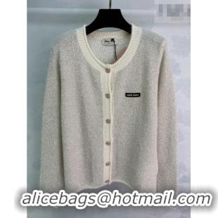 ​Modern Classic Miu Miu Sequins Cardigan MM011309 Grey 2026