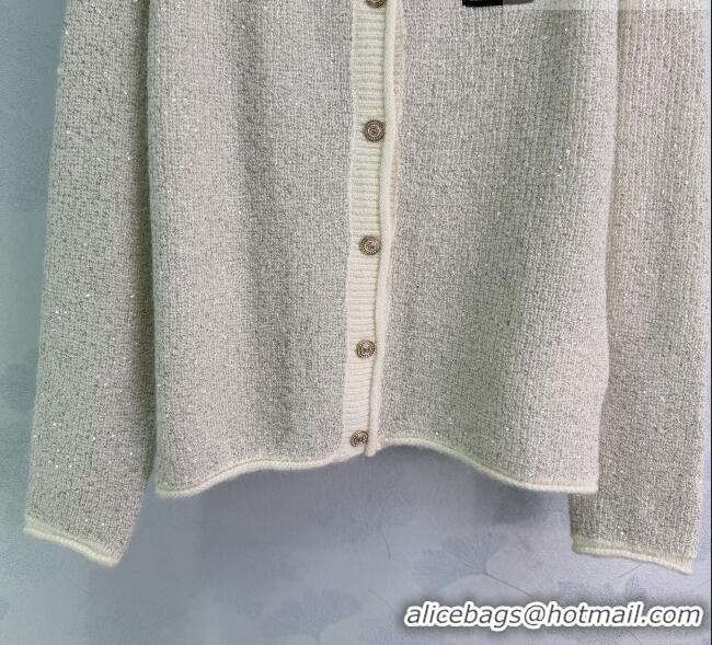 ​Modern Classic Miu Miu Sequins Cardigan MM011309 Grey 2026