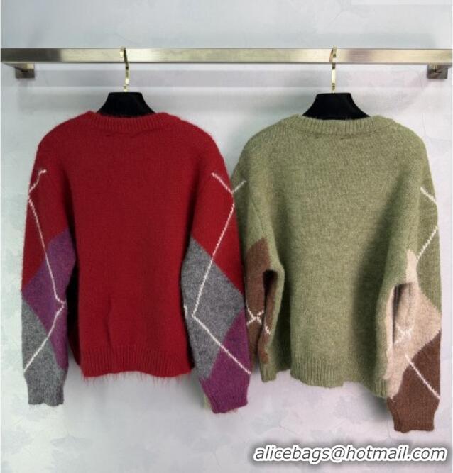 ​Best Price Miu Miu Quilted Sweater MM011310 Red 2026