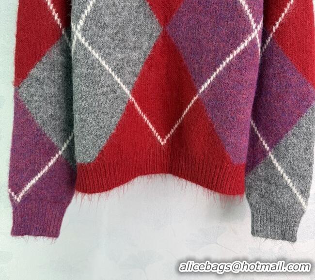 ​Best Price Miu Miu Quilted Sweater MM011310 Red 2026