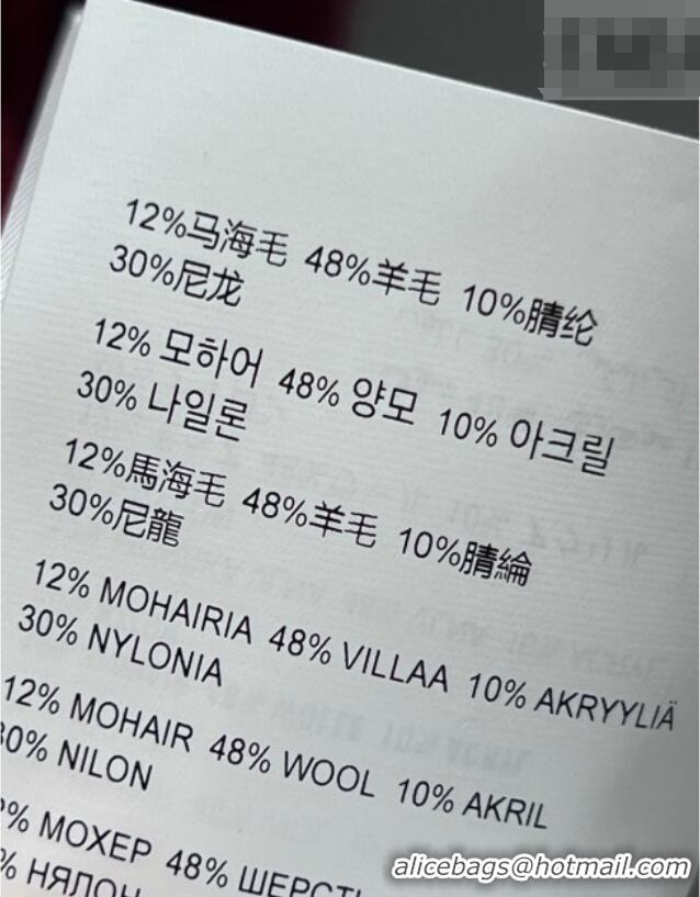 Most Popular Miu Miu Wool Mohair Heart Cardigan MM011311 Light Grey 2026