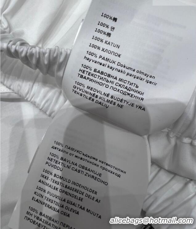 Cheapest Miu Miu Cotton Mini Skirt MM011315 White 2026