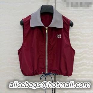 Reasonable Price Miu Miu Vest MM011322 Red 2026