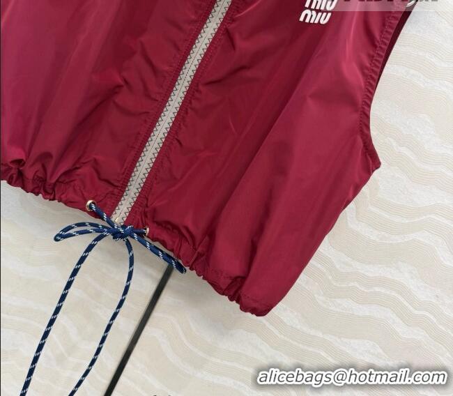 Reasonable Price Miu Miu Vest MM011322 Red 2026