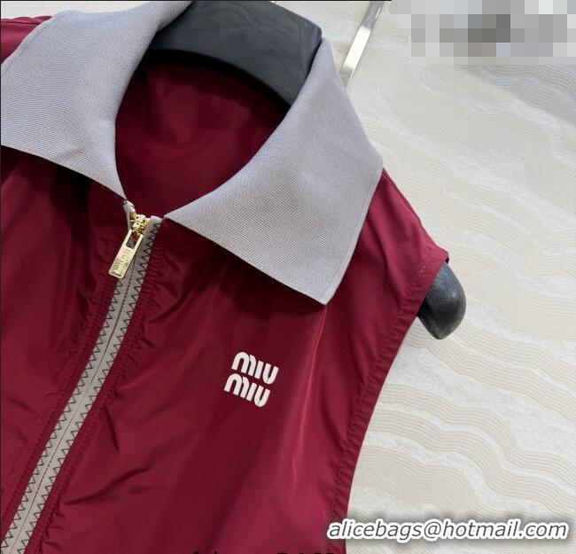 Reasonable Price Miu Miu Vest MM011322 Red 2026