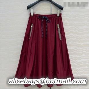 Buy Discount Miu Miu Skirt MM011322 Red 2026