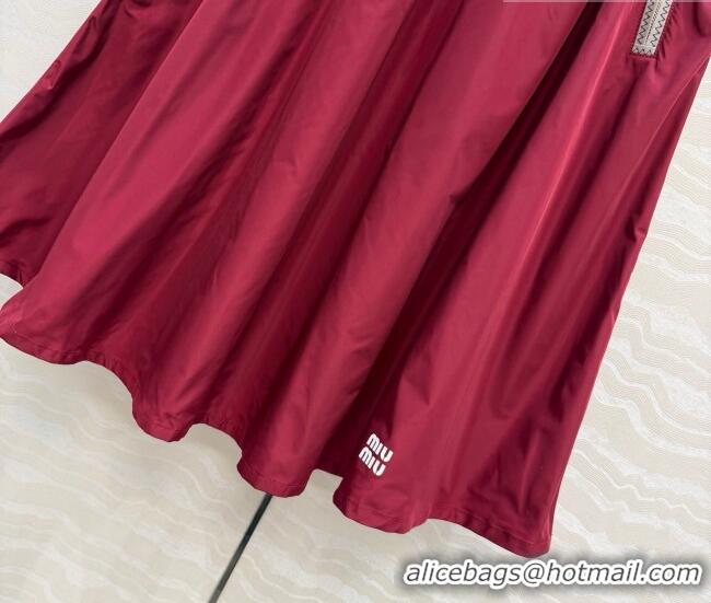 Buy Discount Miu Miu Skirt MM011322 Red 2026