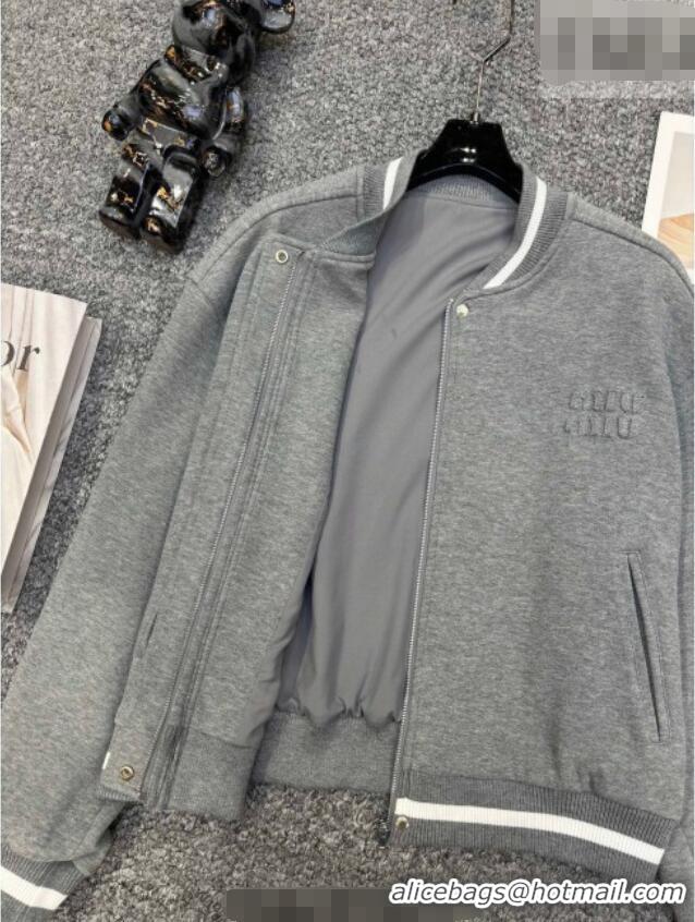 Fashion Discount Miu Miu Jacket and Skirt Set MM011323 Grey 2026