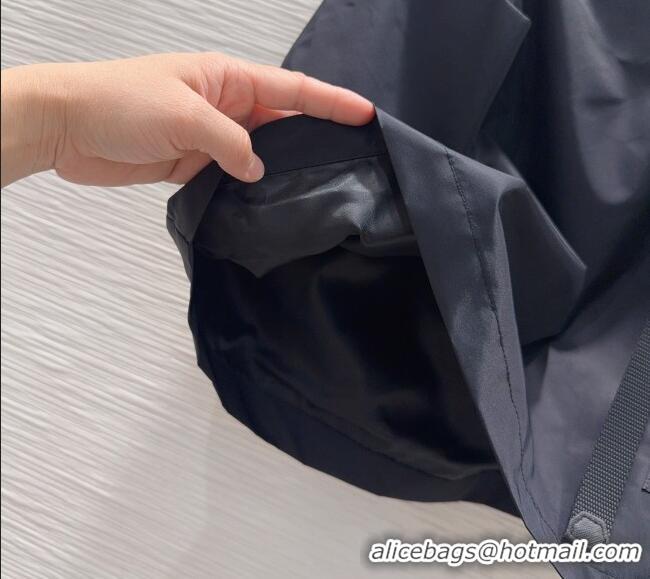 Luxury Cheap Prada Nylon Mini Skirt PR011301 Black 2026