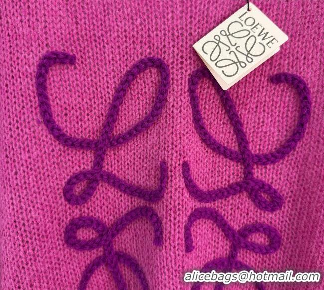 Top Quality Loewe Wool Mohair Sweater LW011301 Pink 2026