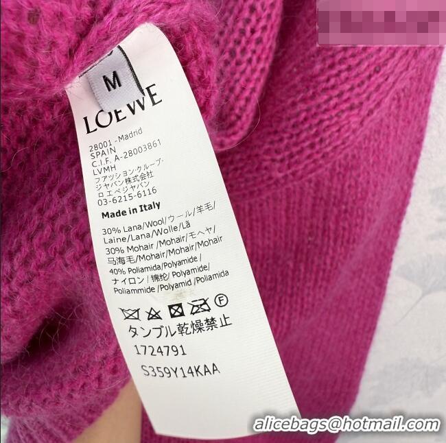 Top Quality Loewe Wool Mohair Sweater LW011301 Pink 2026