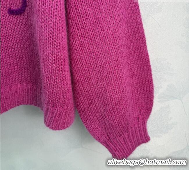 Top Quality Loewe Wool Mohair Sweater LW011301 Pink 2026