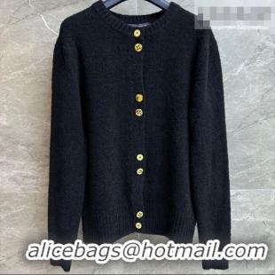 Buy Discount Louis Vuitton Wool Blend Cardigan LV011302 Black 2026