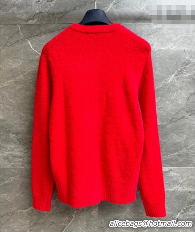 Promotional Louis Vuitton Wool Blend Cardigan LV011302 Red 2026