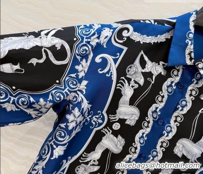 Cheap Discount Givenchy Silk Shirt GI011301 Blue 2026