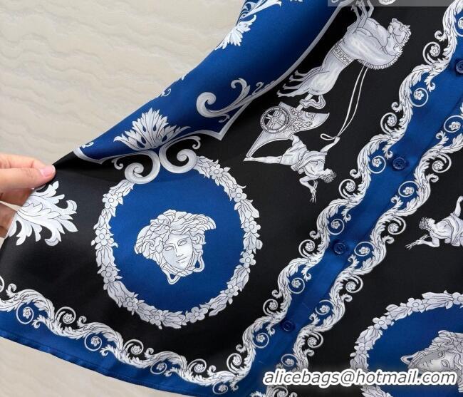 Cheap Discount Givenchy Silk Shirt GI011301 Blue 2026