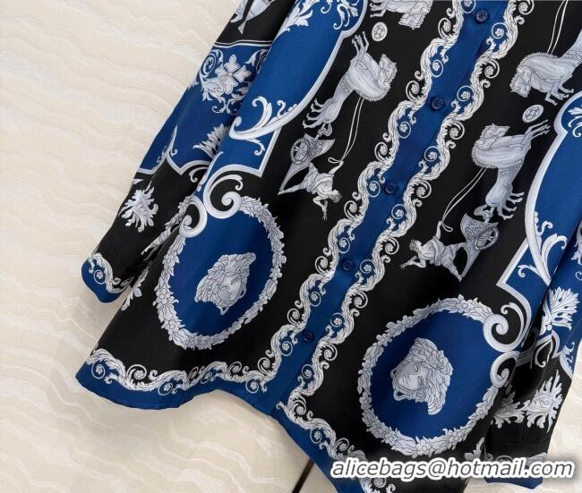 Cheap Discount Givenchy Silk Shirt GI011301 Blue 2026