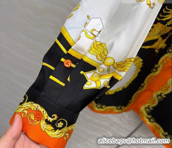 Cheap Design Givenchy Silk Shirt GI011301 Orange 2026