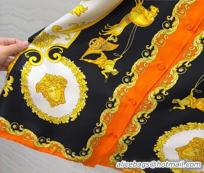 Cheap Design Givenchy Silk Shirt GI011301 Orange 2026