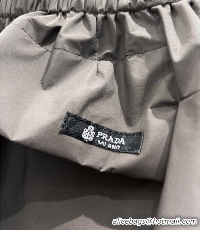 Trendy Design Prada Nylon Skirt PR011302 Taupe 2026