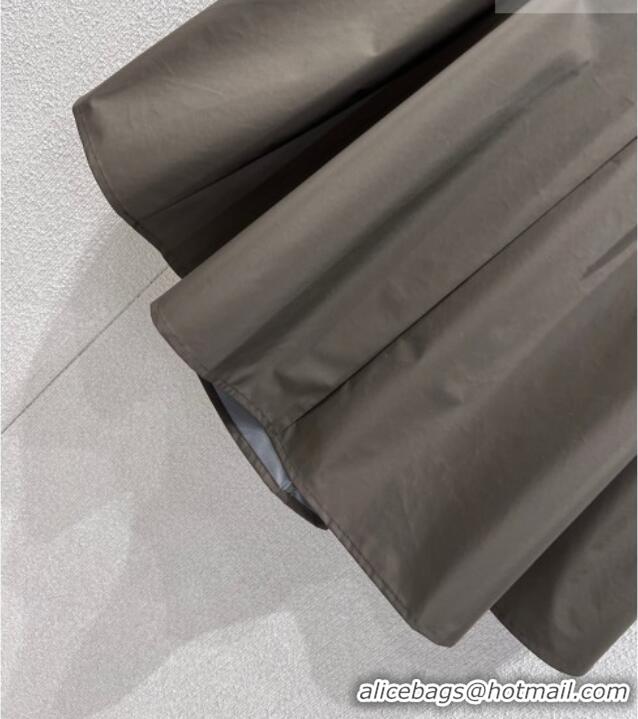 Trendy Design Prada Nylon Skirt PR011302 Taupe 2026