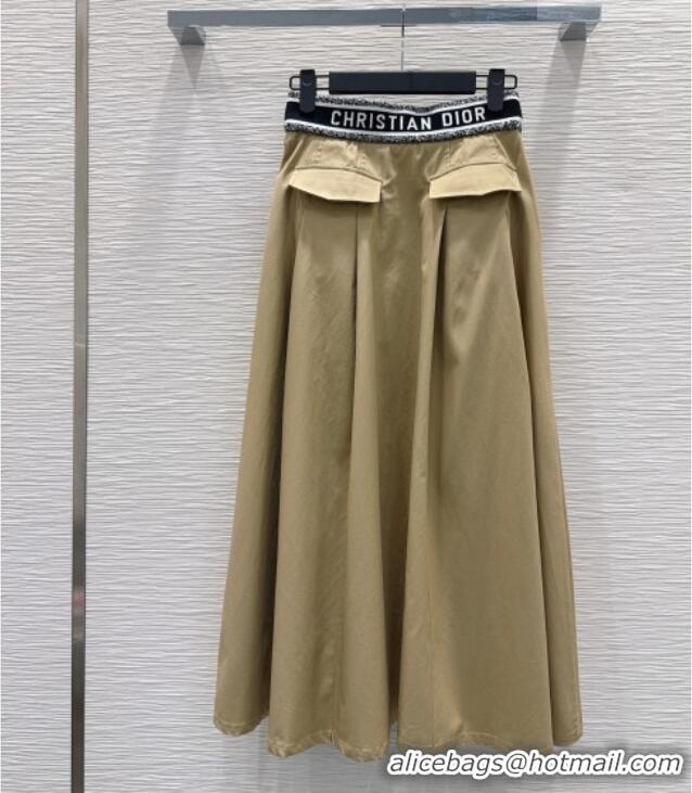 Unique Discount Dior Cotton Skirt DR011301 Beige 2026