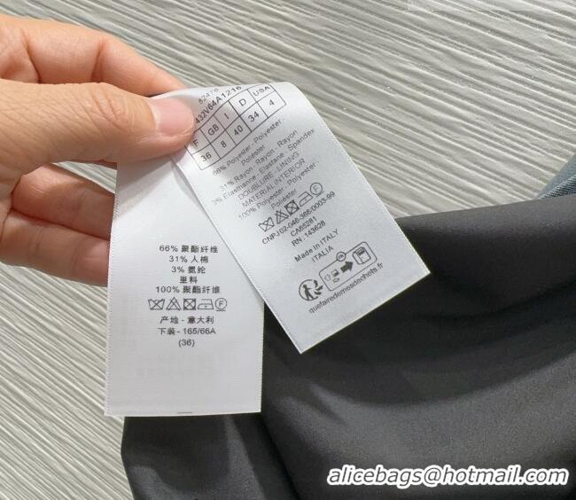 Famous Brand Dior Jacket and Skirt Set with Bow and Chain DR011302 Grey 2026