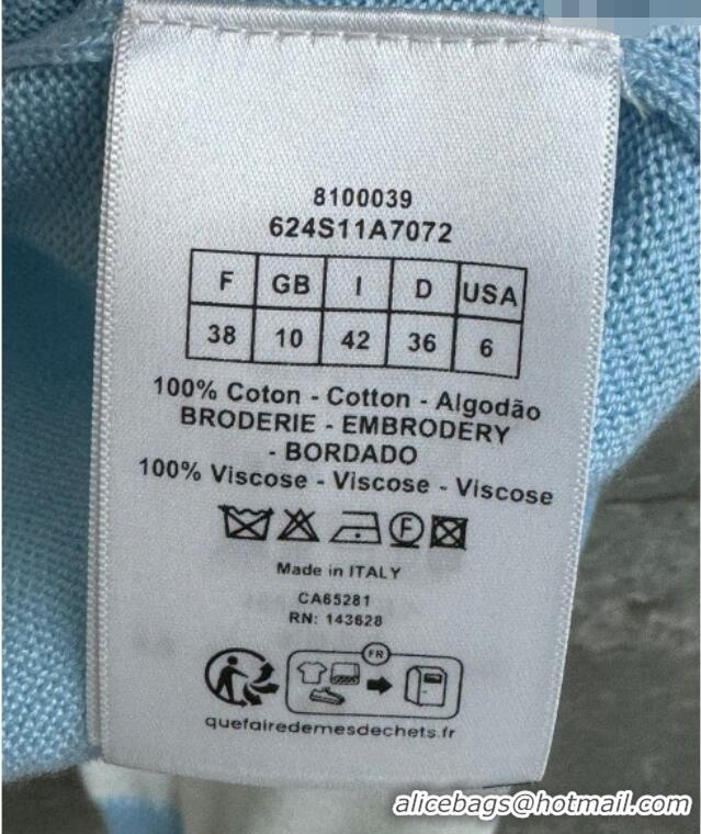 Good Quality Dior Striped Polo Shirt DR011305 White/Blue 2026