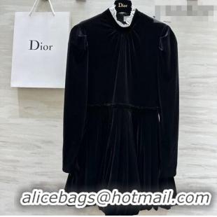 Reasonable Price Dior Velvet Dress DR011306 Black 2026