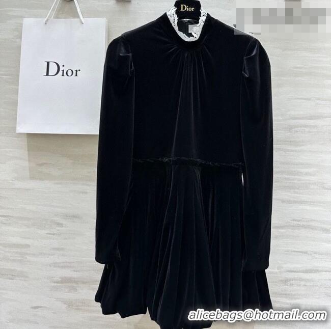 Reasonable Price Dior Velvet Dress DR011306 Black 2026