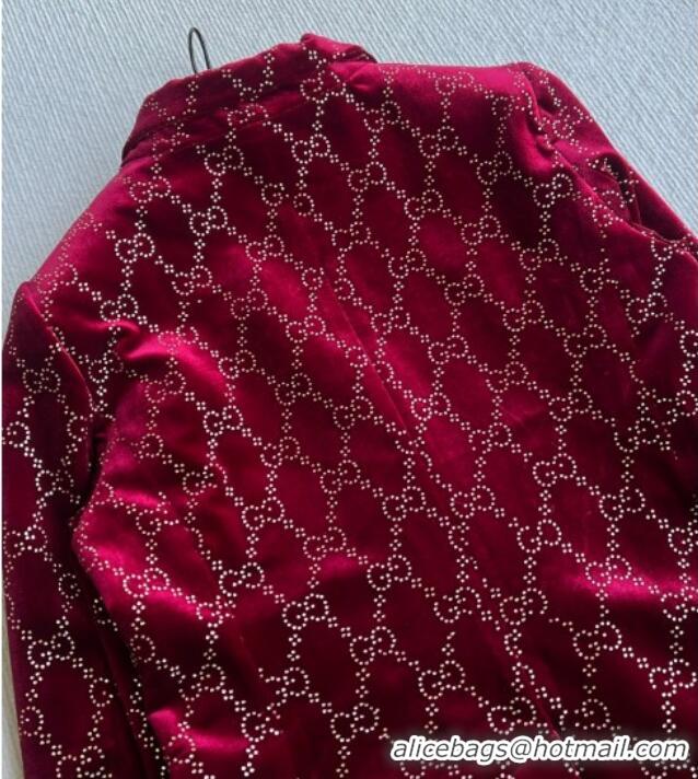 Luxury Discount Gucci GG Jacket GG011305 Burgundy 2026