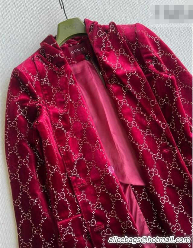Luxury Discount Gucci GG Jacket GG011305 Burgundy 2026