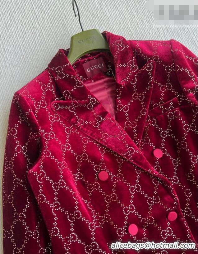 Luxury Discount Gucci GG Jacket GG011305 Burgundy 2026